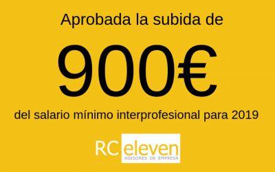 Aprobada la subida de 900 euros del salario mínimo interprofesional para 2019